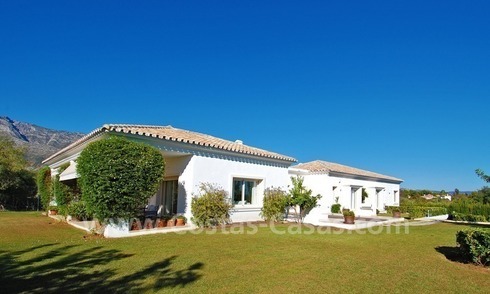 Modern Andalusian villa to buy on the Golden Mile in Marbella 