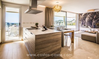 New modern apartments for sale in Benahavis - Marbella with golf and sea views. Key ready. 7369 