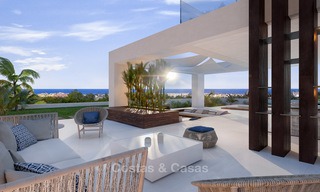 Last villa! Stunning, spacious, modern luxury villas with sea views for sale in a new complex between Estepona and Marbella 4333 