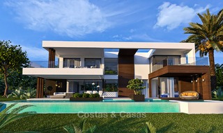 Exclusive modern villas with sea views for sale on the New Golden Mile, between Marbella and Estepona 4446 