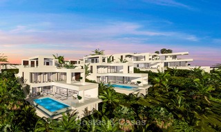 New modern-contemporary villas for sale, panoramic sea views, on the New Golden Mile between Marbella and Estepona 5105 
