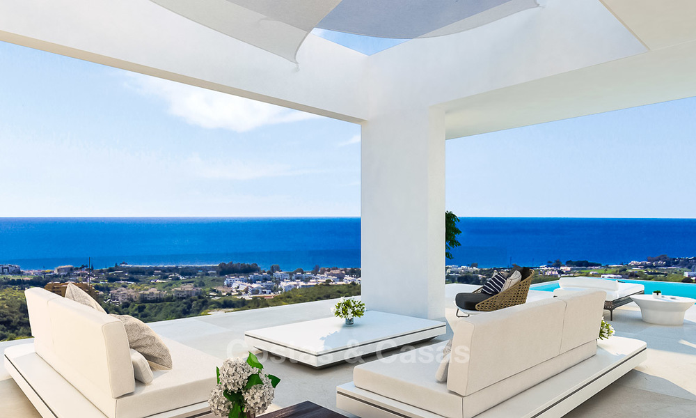 New modern-contemporary villas for sale, panoramic sea views, on the New Golden Mile between Marbella and Estepona 5109
