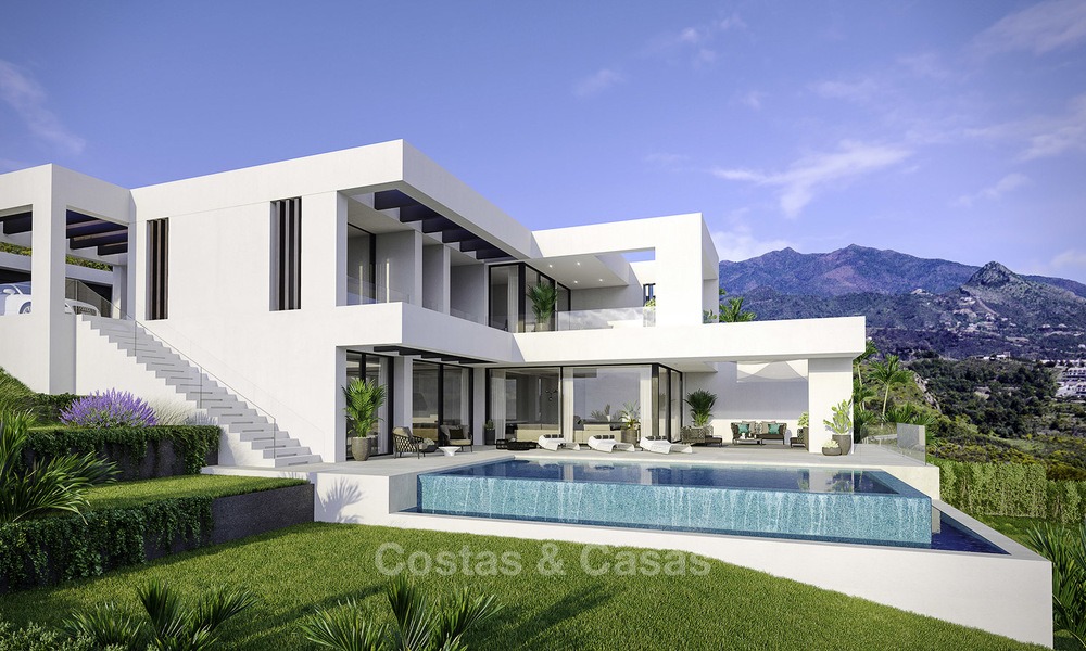 New modern-contemporary villas for sale, panoramic sea views, on the New Golden Mile between Marbella and Estepona 13982