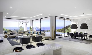 New modern-contemporary villas for sale, panoramic sea views, on the New Golden Mile between Marbella and Estepona 13985 