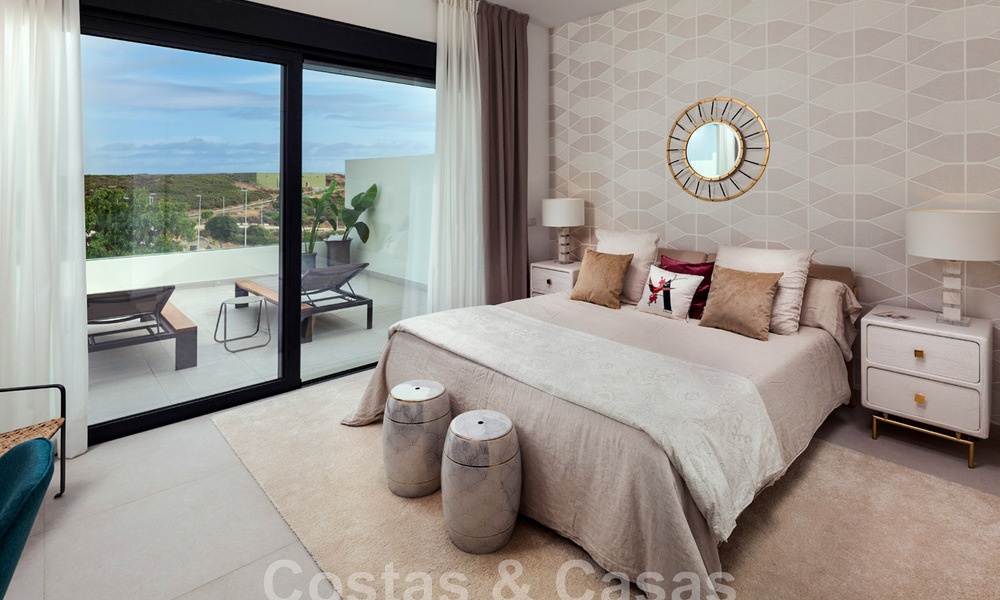 New avant-garde townhouses for sale, breath taking sea views, Casares, Costa del Sol. Ready to move in. 44319