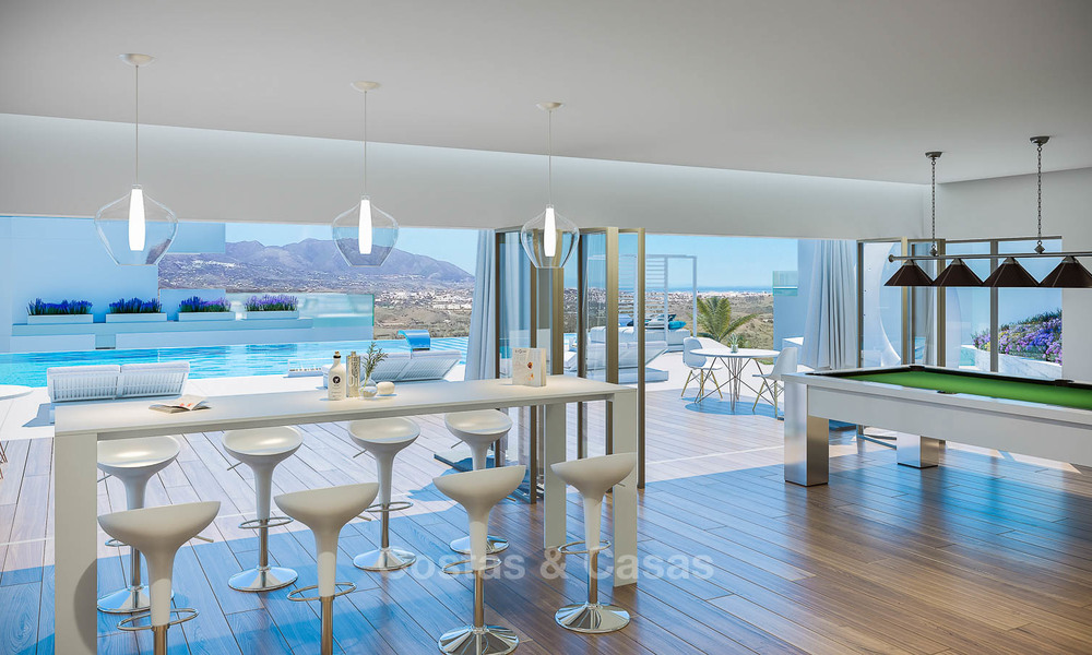Brand new modern apartments with sea views for sale in a luxury boutique golf resort - La Cala, Mijas, Costa del Sol 7127