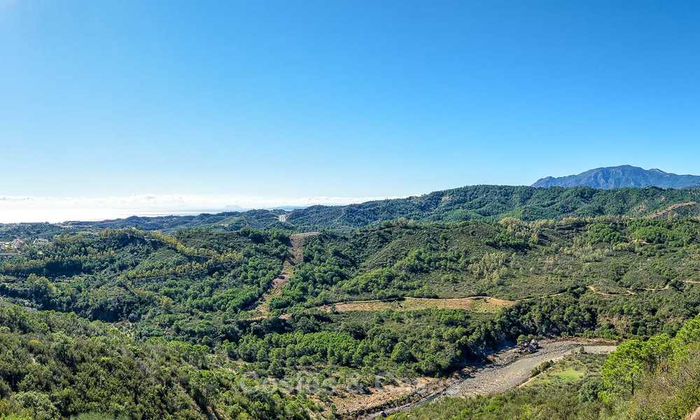 For sale: large building plot with panoramic sea and mountain views in a luxury estate in Benahavis, Marbella 7210