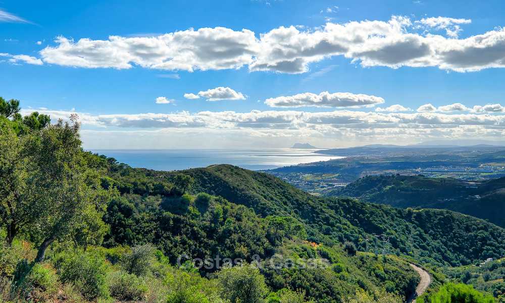 Unique country-house with stunning sea views on a large plot of land for sale, Estepona 7485