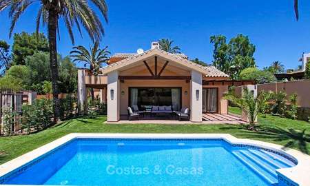 Beachside classical-style villa in a popular residential area for sale, East Marbella 8748