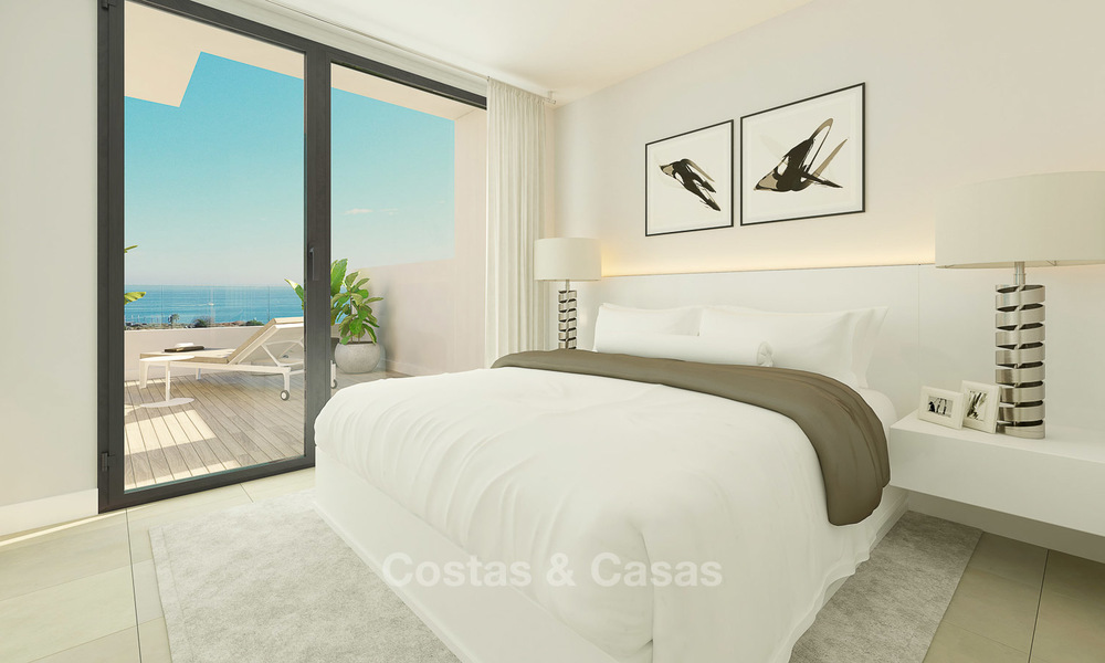 Stunning new modern contemporary apartments with sea views for sale, walking distance to the beach, Estepona, Costa del Sol 9464