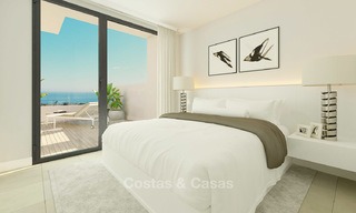Stunning new modern contemporary apartments with sea views for sale, walking distance to the beach, Estepona, Costa del Sol 9464 