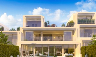 New contemporary semi-detached villas with stunning sea views for sale, front line golf, Sotogrande, Costa del Sol 9948 