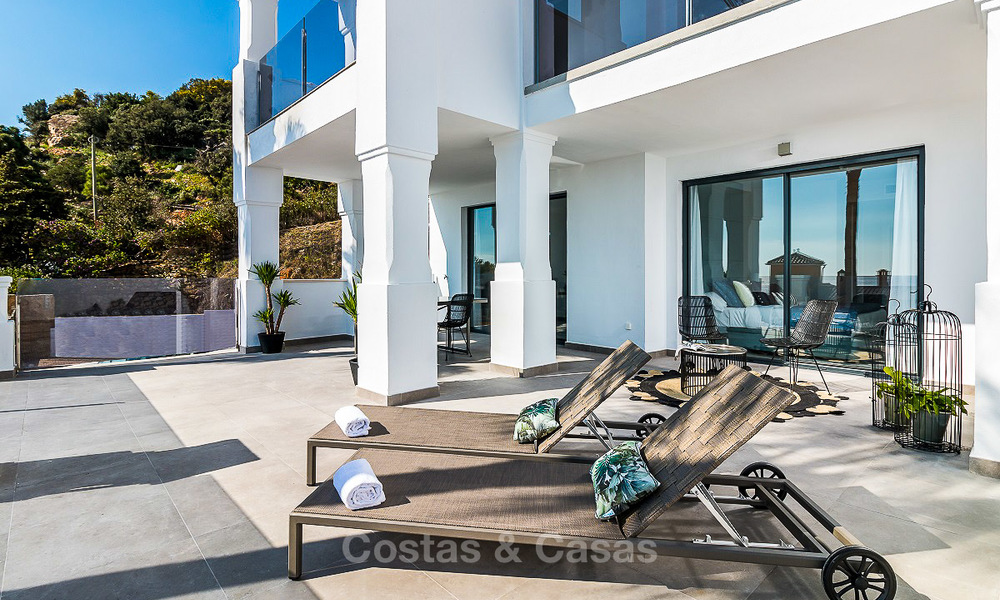 Spacious, modern luxury apartments in a new wellness resort for sale, with unobstructed sea views, Manilva, Costa del Sol 10110