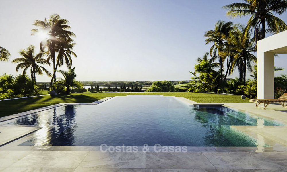 High standing luxury villa in modern contemporary style for sale, frontline golf, Benahavis - Marbella 11725