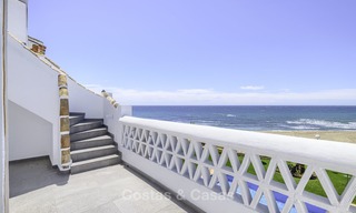 Fully renovated frontline beach penthouse apartment with amazing sea views for sale, Mijas Costa 12895 