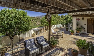 Idyllic traditional villa with amazing countryside views for sale, in the exclusive gated estate of El Madroñal, Benahavis, Marbella 12947 