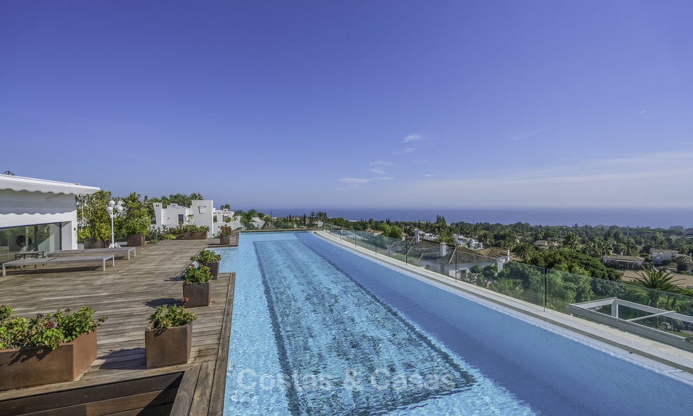 Awesome, super deluxe 5 bed penthouse apartment with panoramic sea views for sale in Sierra Blanca on the Golden Mile, Marbella 14290