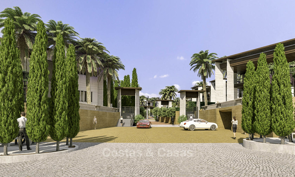 New mansion-style modern luxury villas for sale, walking distance to Puerto Banus in Nueva Andalucia in Marbella 15308