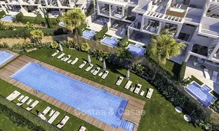 Elegant, modern and price favourable new townhouses with amazing sea views for sale in Manilva, Costa del Sol 16079 