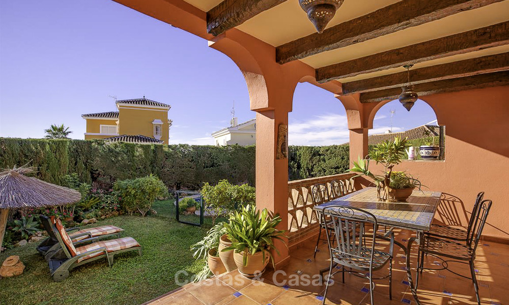 Peaceful Andalusian style villa with separate guest house for sale in the centre of Marbella city 16254