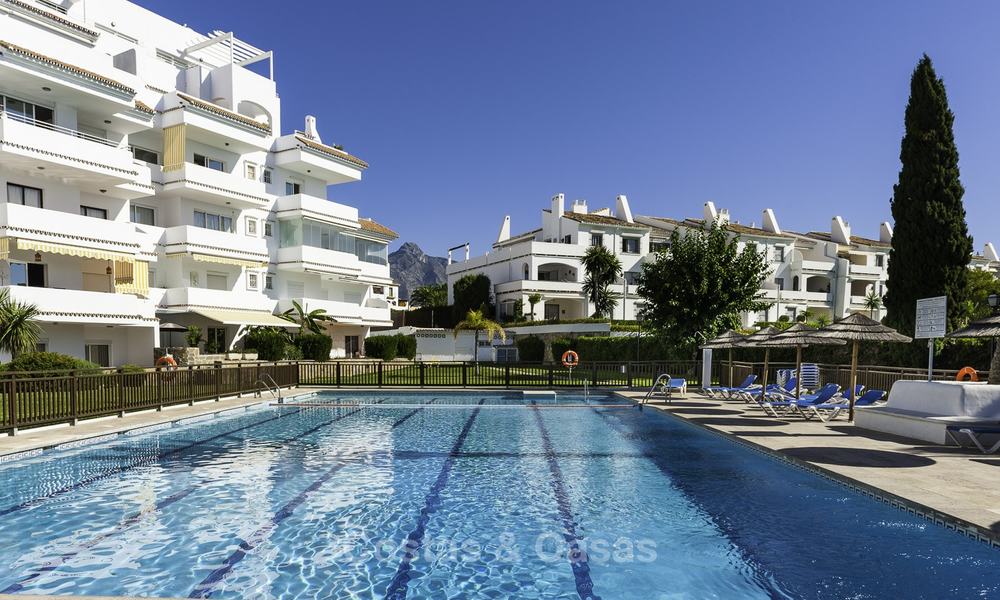 Ready to move in apartment for sale at walking distance from all amenities and Puerto Banus in Nueva Andalucia, Marbella 17913