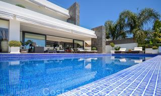 Modern luxury villa with panoramic sea views for sale in the prestigious Golden Mile of Marbella 21009 