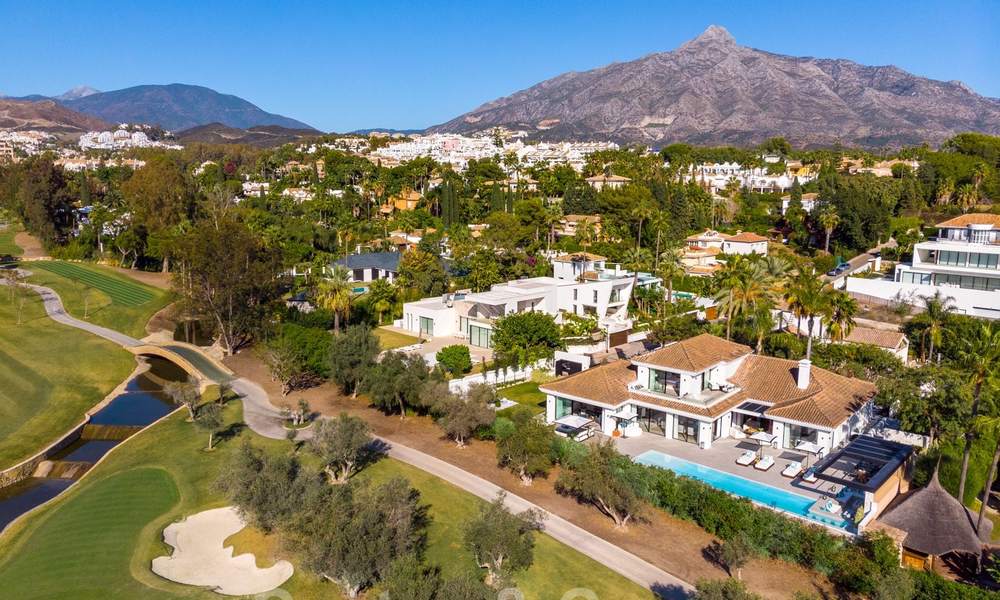 Exquisite modern-mediterranean luxury villa for sale, frontline golf in Nueva Andalucia, Marbella 21516