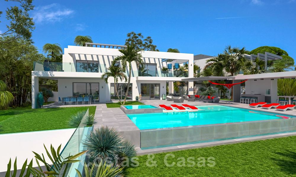 Exclusive, contemporary villa for sale with panoramic sea views, beachside in East Marbella 24591