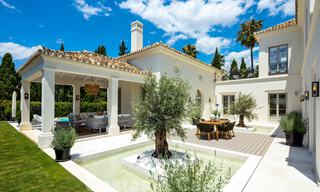 2 Elegant top quality new luxury villas for sale in a classic and Provencal style above the Golden Mile in Marbella 30472 