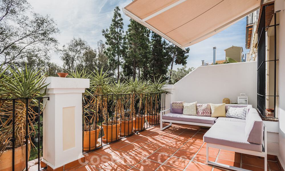 Renovated family home for sale in gated complex close to Puente Romano on the Golden Mile in Marbella 31286