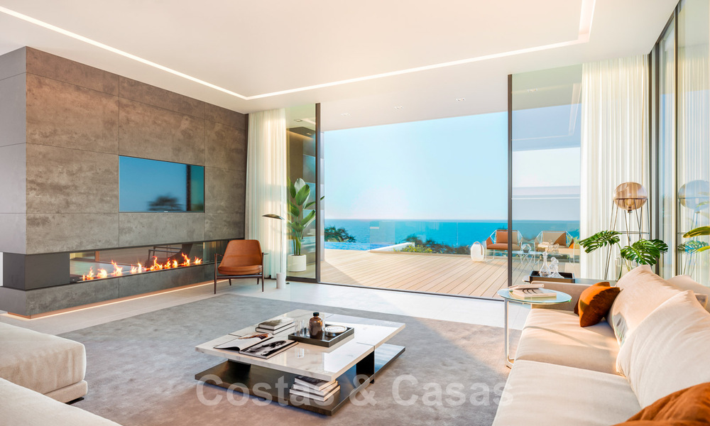Modern luxury villa with spectacular panoramic sea views for sale on the Costa del Sol. Near completion. 31332