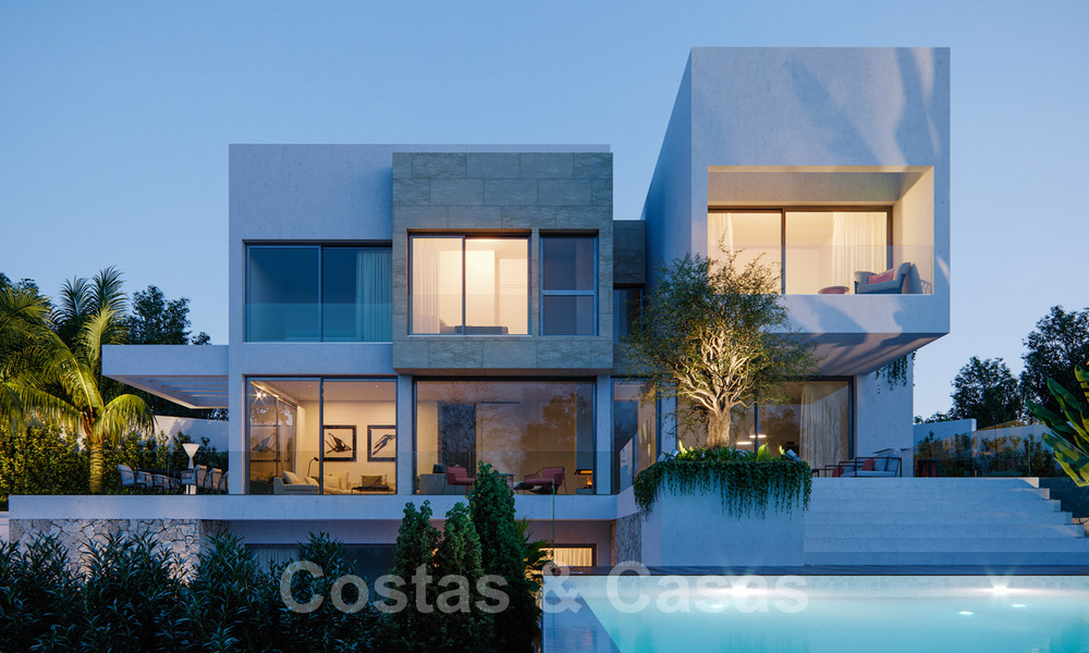 Modern new villas with sea views for sale, located in a gated and secure community in Benahavis - Marbella 31577