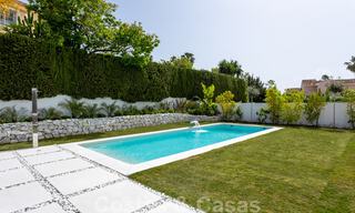 New contemporary Mediterranean style beachside villa for sale, Guadalmina Baja, Marbella 33684 