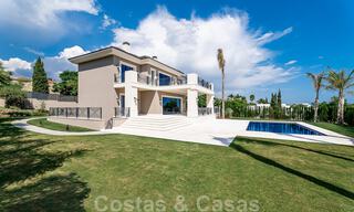 Newly built villa for sale in a contemporary classic style with sea views in a five star golf resort in Marbella - Benahavis 34960 