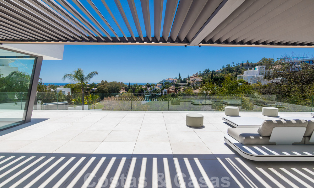 Ready to move into, super luxurious new modern villa for sale with stunning views in a golf urbanisation in Marbella - Benahavis 35849