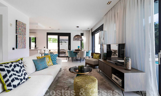 Ready to move into, modern luxury villa for sale, frontline golf in Benahavis - Marbella 37656 