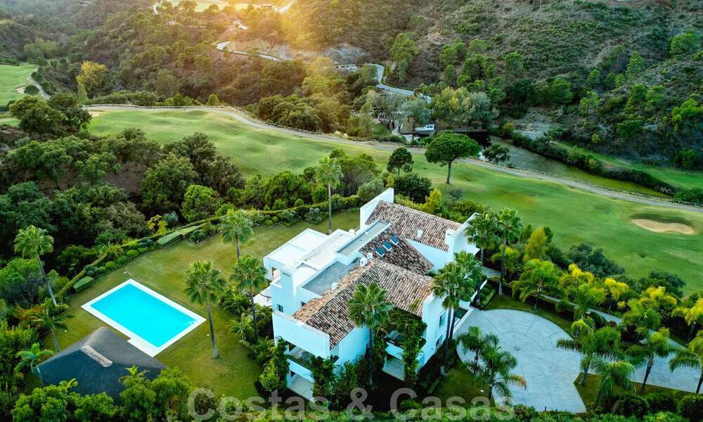 Contemporary luxury villa for sale in frontline golf with stunning views in the exclusive La Zagaleta Golf resort, Benahavis - Marbella 38711