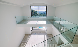 Majestic, contemporary, Mediterranean luxury villa for sale with sea views in the exclusive El Madroñal in Benahavis - Marbella 38835 