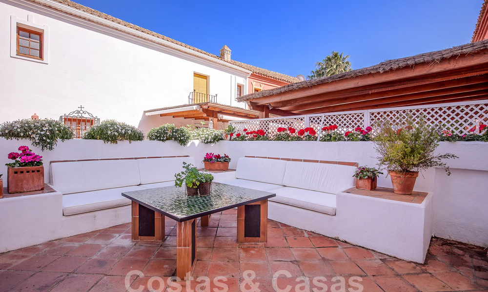 Beautiful, picturesque house for sale immersed in Andalusian charm a stone's throw from the beach in Guadalmina Baja, Marbella 55388