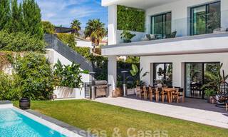 Modern luxury villa for sale in a contemporary architectural style, walking distance from Puerto Banus, Marbella 59596 