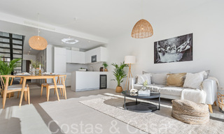 Recently renovated townhouse in a gated complex for sale, adjacent to the golf course in Nueva Andalucia, Marbella 65223 