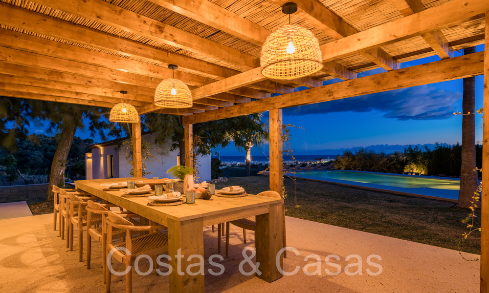Andalusian luxury estate with guesthouse and sublime sea views for sale in the hills of Estepona 65086