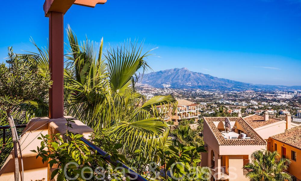 Ready to move in, luxury penthouse with panoramic views of golf, sea and mountains for sale in Benahavis - Marbella 66938